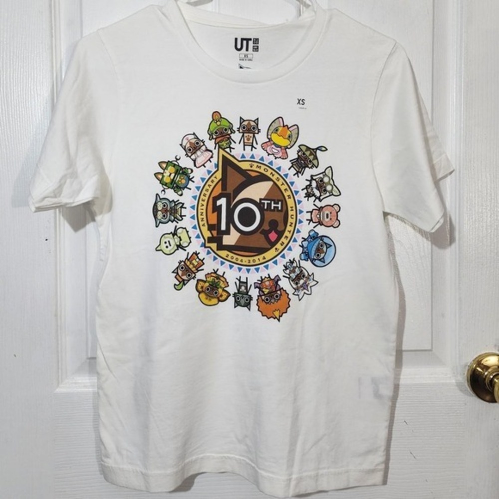 White Monster Hunter Graphic Tshirt